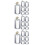 21Pièces Support Anneaux Transparent Pour Boucles 3