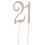 Gouden Cake Topper Met Steentjes Voor 1