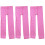 3Pièces Collants Roses Pour , Doublure Chaude, Texture Délicate 3
