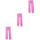 3Pièces Collants Roses Pour , Doublure Chaude, Texture Délicate 4