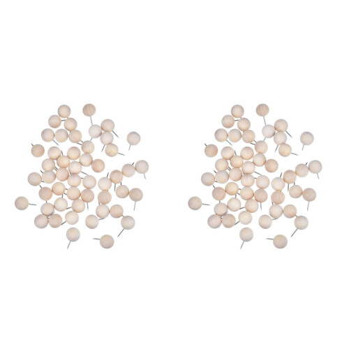 400Pièces Punaises Bois Beige Pour Et Créatifs