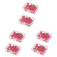 100Pièces Punaises Plastique Couleur Rouge Pour Affichage Et Notes