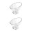2Pièces Transparent Élégant Pour Fruits Snacks 5