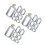 21Pièces Support Anneaux Transparent Pour Boucles 4