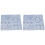 2Pièces Moule Silicone Flexible Gris Pour DIY 1