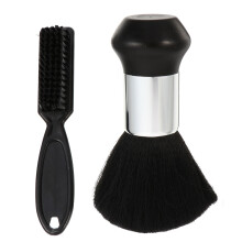 4Pièces Brosse Noir Brosse Coupe Salon Confortable