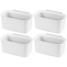 4Pièces Suspendue Cuisine PP Rangement Mural Compact