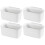 4Pièces Suspendue Cuisine PP Rangement Mural Compact 1