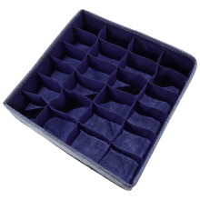 3Pièces Boîte Rangement Sous-Vêtements Bleu