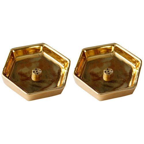 2Pièces Support À Encens En Céramique Décor Zen