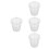 4Pièces Récipient Café Transparent Précis 1