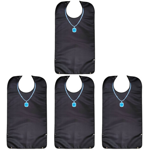 4Pièces Bavoirs Réutilisables Polyester Protection