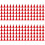 150Pièces Cônes Rouge Plastique Pour Table Sable 1