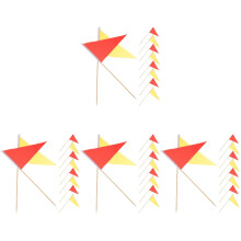 40Pièces Petits Drapeaux Marqueurs Durables Jardin Pelouse Colorés