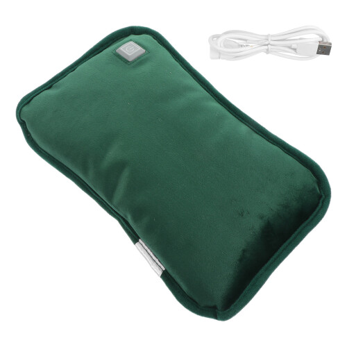 2Pièces Chauffantes Mains Vertes USB Rechargeables Hiver
