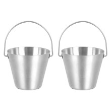 6Pièces Seau De Rangement Œufs Acier Inoxydable Cuisine Argent