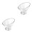 2Pièces Transparent Élégant Pour Fruits Snacks 3