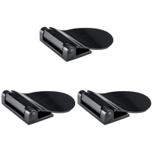 3Pièces Support Pied Pour Douche Noir En Aluminium Résistant