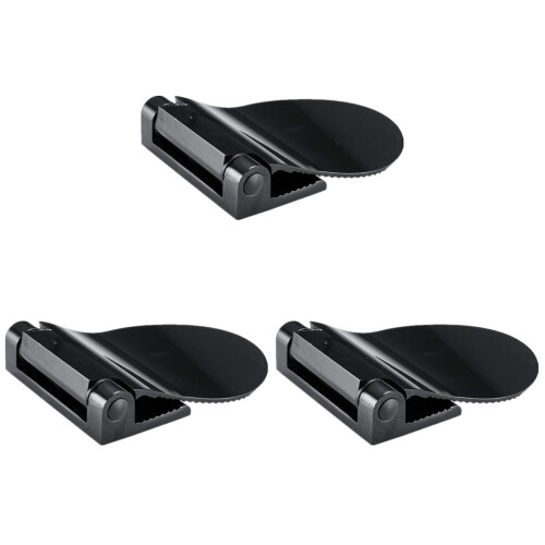3Pièces Support Pied Pour Douche Noir En Aluminium Résistant