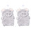 2Pièces Serviette Bain Bébé Corail Douceur Après Bain 1
