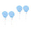 4Pièces Décor Simulée Bleu Ciel Pour Photo 1
