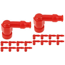 20Pièces Capuchon Bougie Scooter Fer Caoutchouc Rouge Fiable