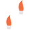 2Pièces Flacons Silicone Orange Pour Shampooing Et Crème 2