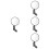 4Pièces Noir Oval Robuste Pour Guidon 6