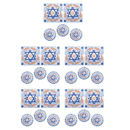 100Pièces Serviettes Jetables Douces Hanukkah Thème Festif