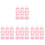 96Pièces Boîtes Cadeaux Rose En Forme De Pour Bébé 1