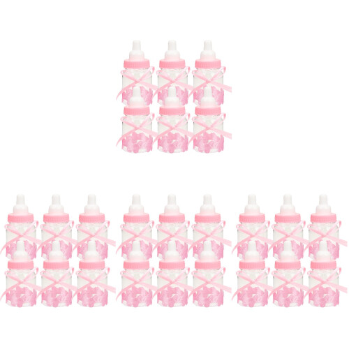 96Pièces Boîtes Cadeaux Rose En Forme De Pour Bébé