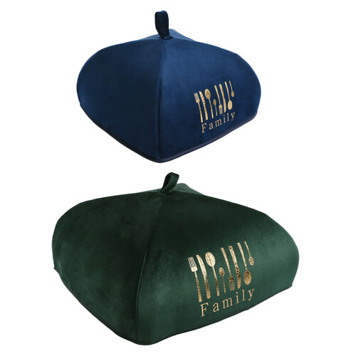 2Pièces Alimentaire Isotherme Pliable Vert En Velours