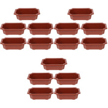 15Pièces Cache-Pot Plastique Rouge Pour Plantes D'intérieur