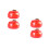 4Pièces Conteneur Rouge En Céramique Pour Usage 1