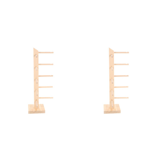 2Pièces Support À Lunettes En Bois Beige Simple Raffiné 1