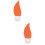 2Pièces Flacons Silicone Orange Pour Shampooing Et Crème 6