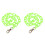 2Pièces Verte Punk Bijou Jeans Et Accessoire Mode 2