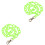 2Pièces Verte Punk Bijou Jeans Et Accessoire Mode 3