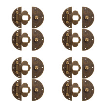 8Pièces Loquets Durables En Laiton Pour Boîtes En Bois