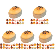 75Pièces Miniatures Gâteaux Résine Variés Décorations Maison Mini