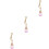3Pièces Diffuseurs Parfum Rose Design Épuré Résistante 4