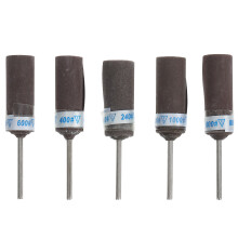 5Pièces Kit Tambours À Poncer Acier Sableuse Gris Pour