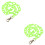 2Pièces Verte Punk Bijou Jeans Et Accessoire Mode 5