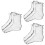3Pièces Sac De Stockage Bottes Résistant Fermeture Zippée 5