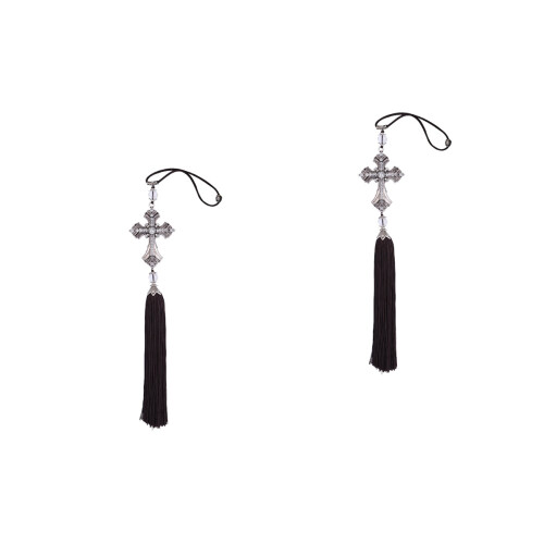 2Pièces Décoration Croisée Alliage Pour Rétroviseur Accessoire 2