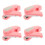 4Pièces Agrafeuse De Rotative Rose 360 Multifonction Portable 1