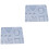 2Pièces Moule Silicone Flexible Gris Pour DIY 2