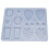 2Pièces Moule Silicone Flexible Gris Pour DIY 8
