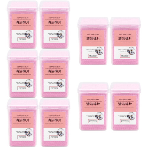 2000Pièces Lingettes Douces Rose Nettoyantes Glue Extensions Cils 2