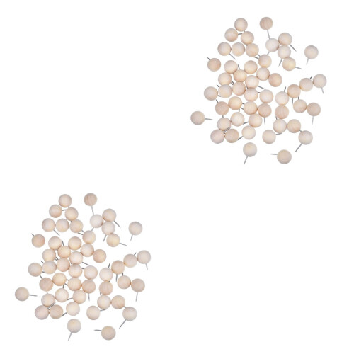 400Pièces Punaises Bois Beige Pour Et Créatifs 1